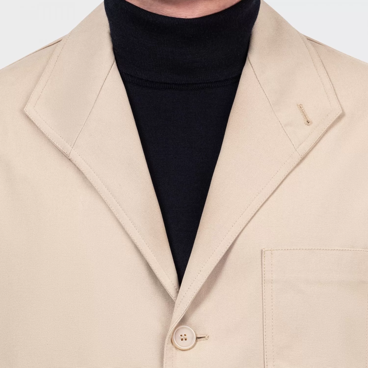 Justo Gimeno : Teba Jacket Gabardine de Coton : Sable 